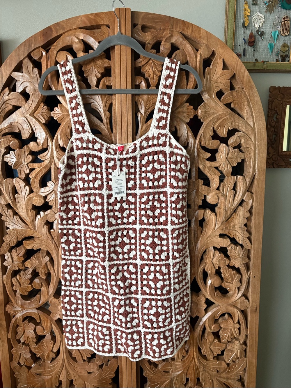 Marine Layer Crochet Mini Dress